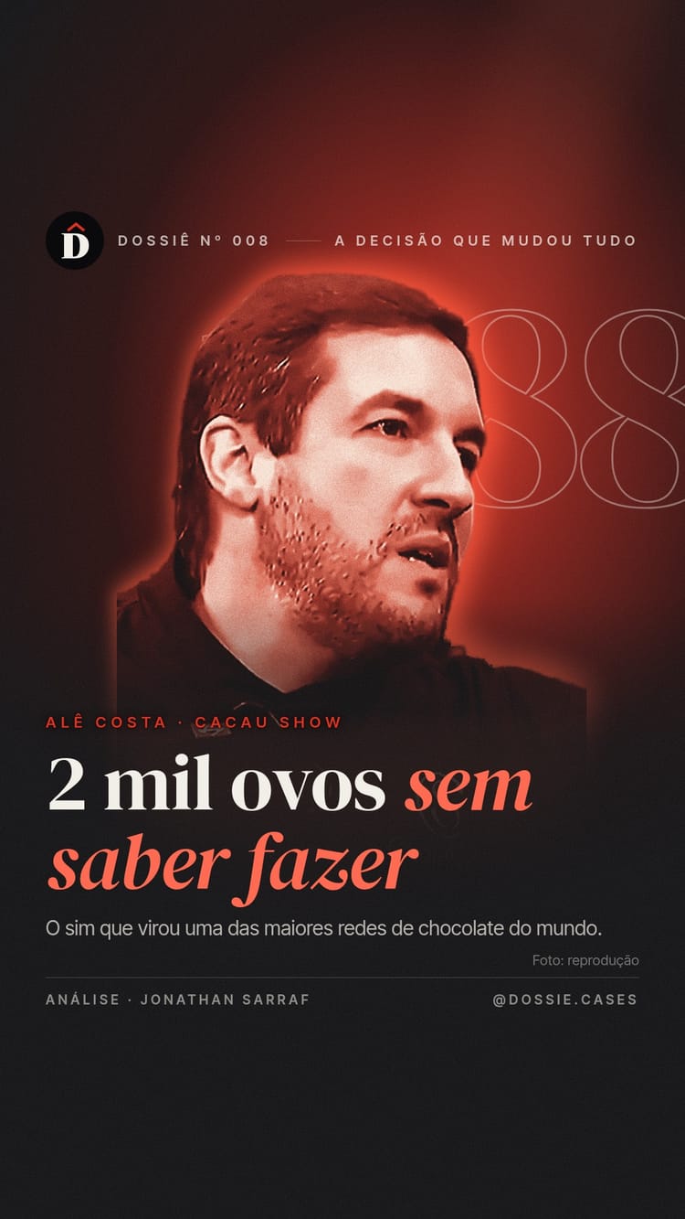 Alê Costa e os 2 mil ovos que ele não sabia fazer